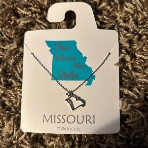 State of Missouri Charm Silver necklace